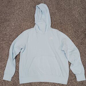 Nike cowl neck hoodie light blue
